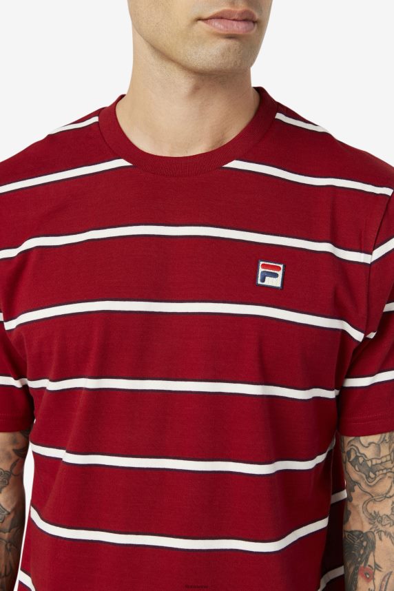 fila felix tee rhubarb/white LTP2R6367 rubarbă/alb FILA