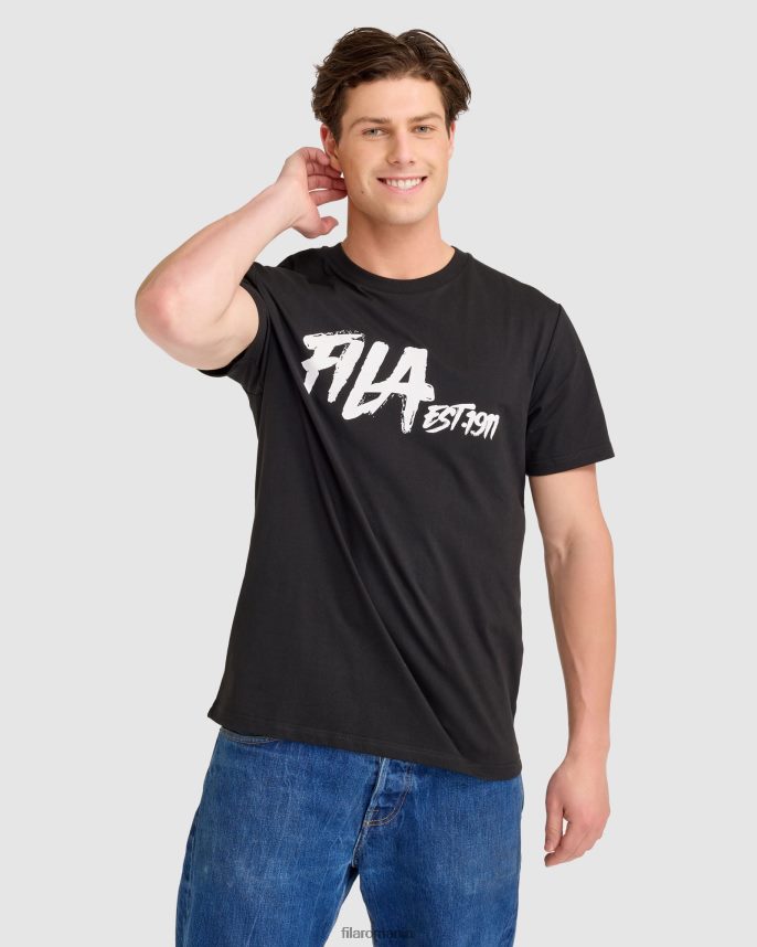 lewis tee black fila LTP2R62315 negru FILA