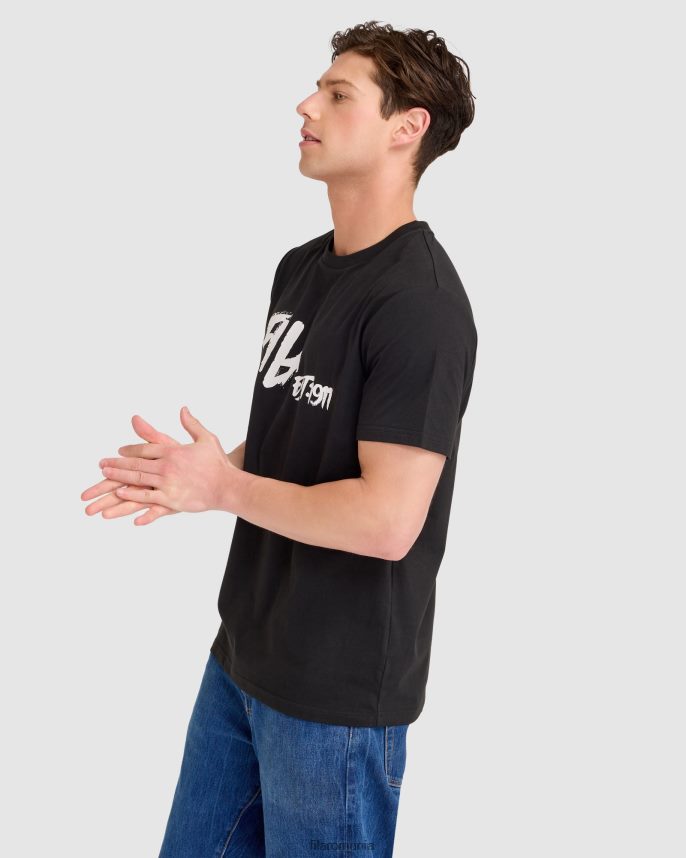 lewis tee black fila LTP2R62315 negru FILA