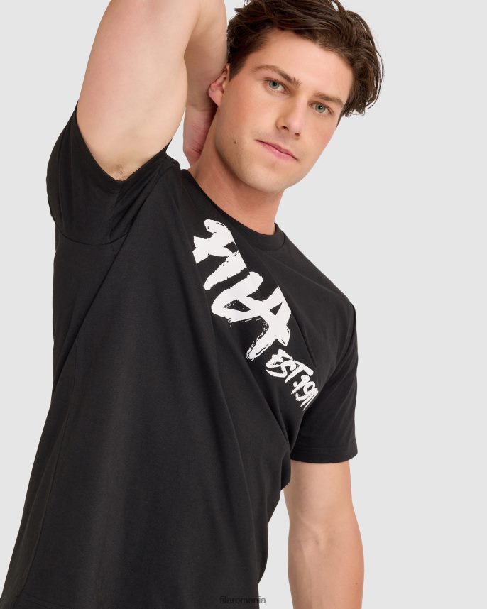 lewis tee black fila LTP2R62315 negru FILA