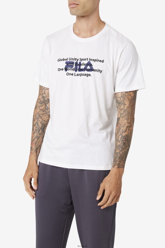 pepacton tee fila white LTP2R6314 alb FILA