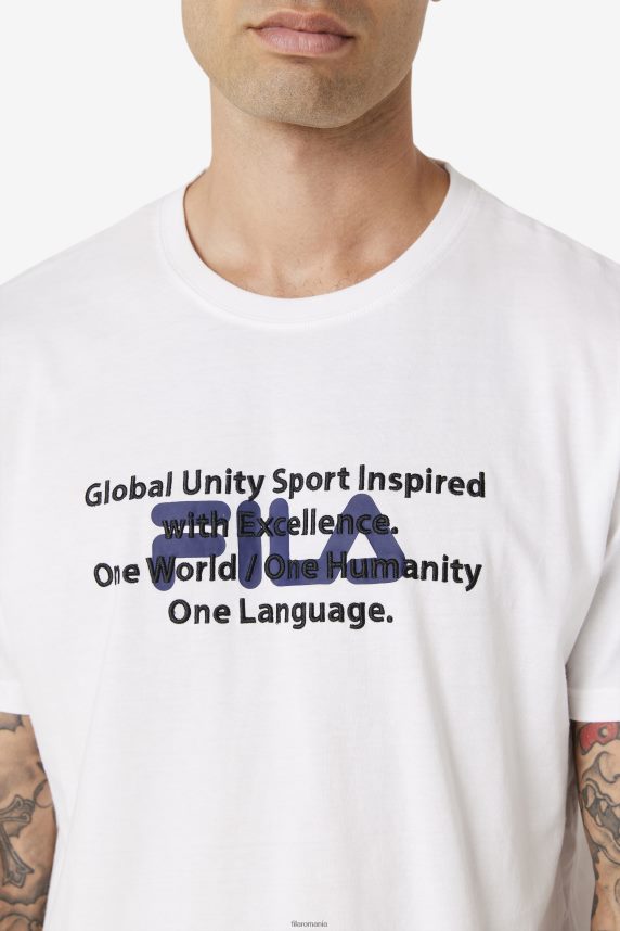 pepacton tee fila white LTP2R6314 alb FILA