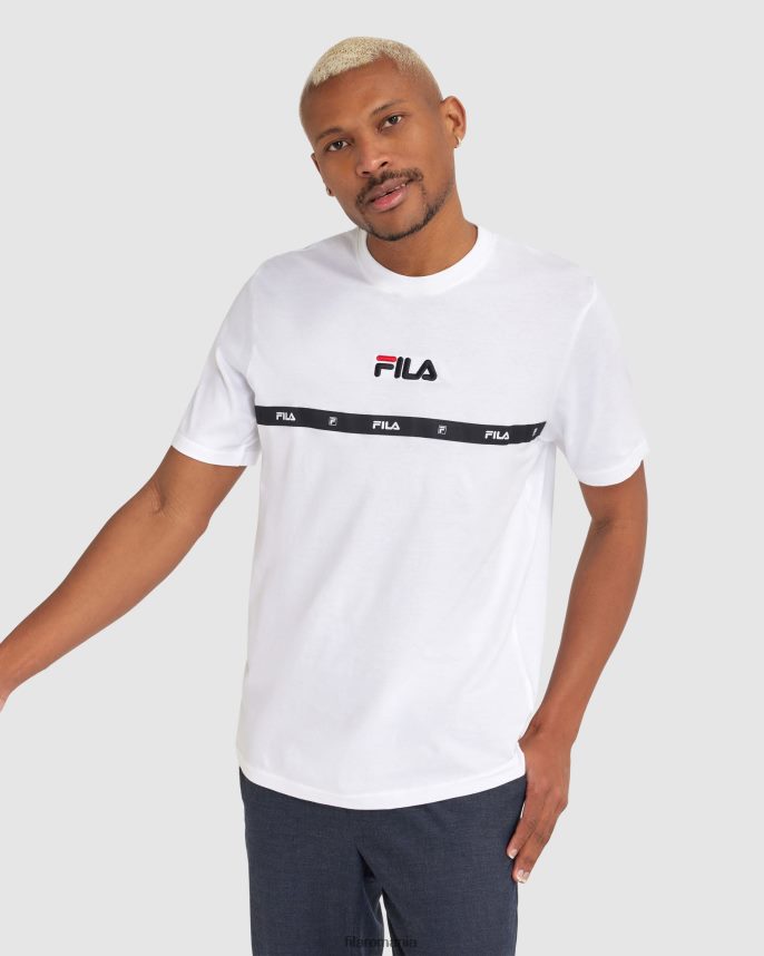 tricou alb Fila pentru bărbați LTP2R62319 alb FILA