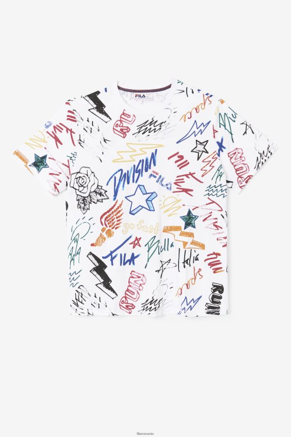 tricou alb fila hiransh LTP2R6309 alb FILA