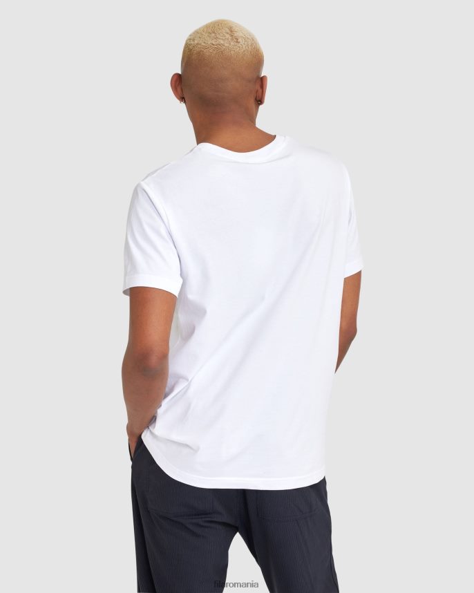 tricou clasic unisex 2 fila albă LTP2R62465 alb FILA