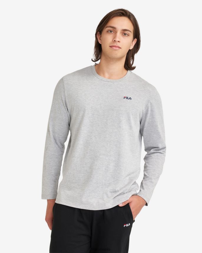 tricou de bază l/s pentru bărbați fila silver marle LTP2R62552 argint marle FILA