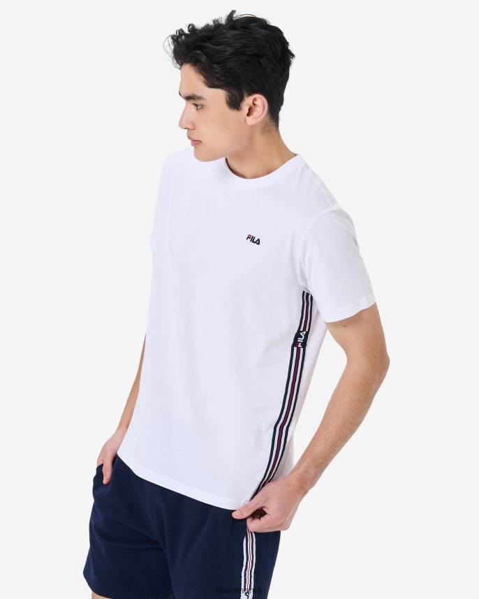 tricou elias bărbați fila alb LTP2R62582 alb FILA