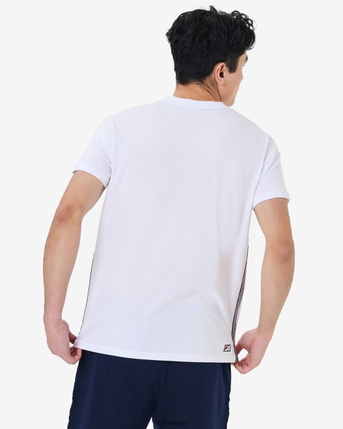 tricou elias bărbați fila alb LTP2R62582 alb FILA