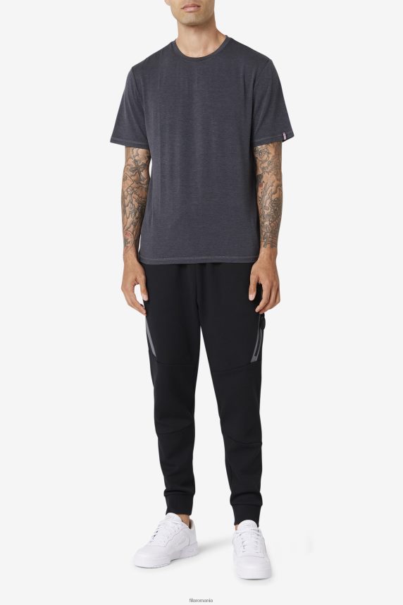 tricou fila negru Heather Commuter LTP2R6400 erica neagră FILA