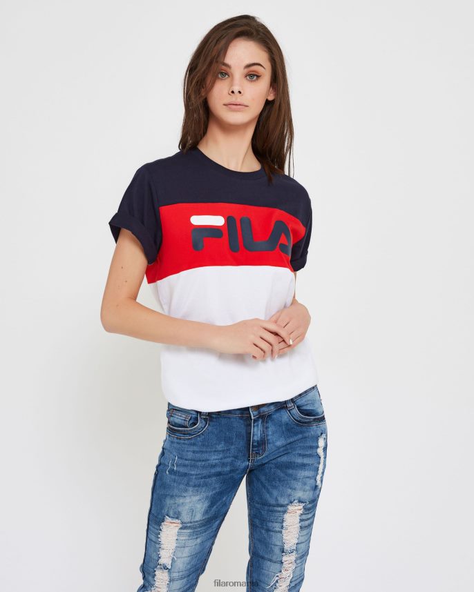 tricou fila unisex genoa alb LTP2R62539 alb FILA