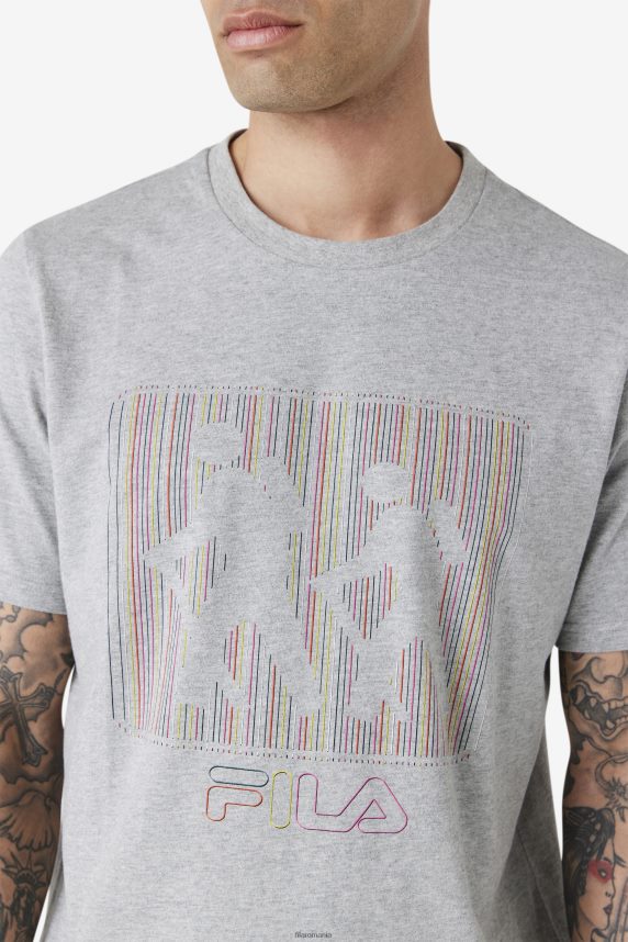 tricou fila visuri gri heather LTP2R6315 gri jaliu FILA