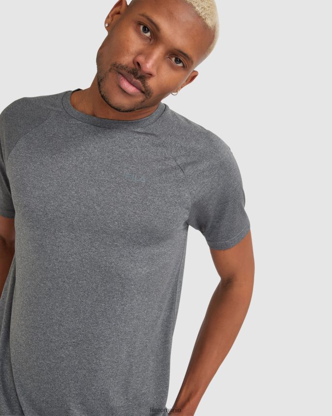 tricou pentru bărbați fila caleb qdry burn out LTP2R62407 ars FILA