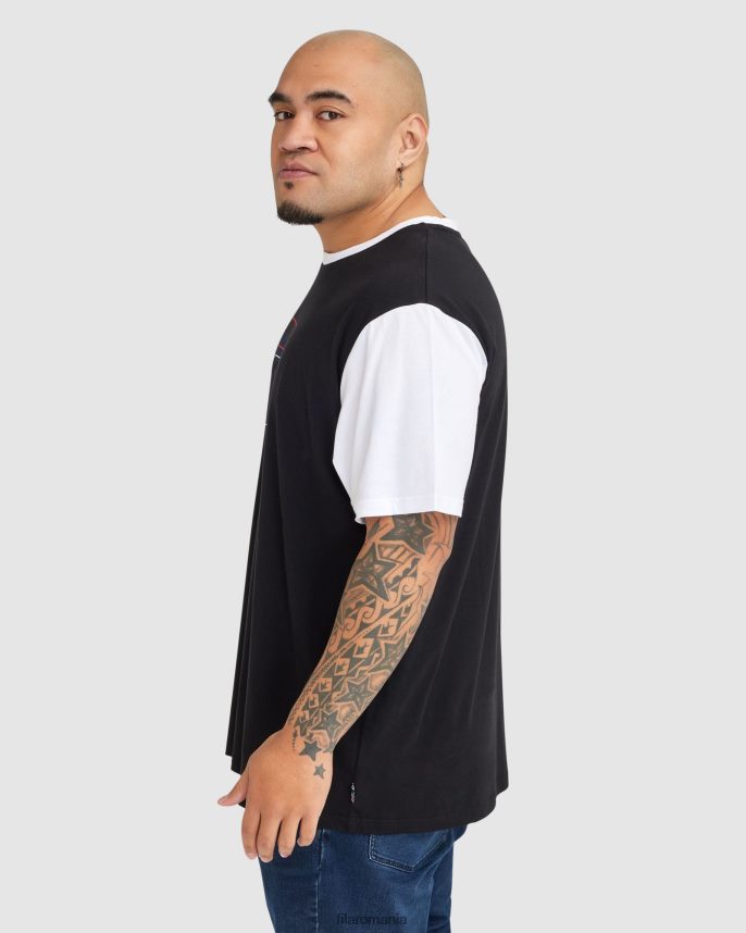 tricou pentru bărbați plus lennox fila negru LTP2R62363 negru FILA