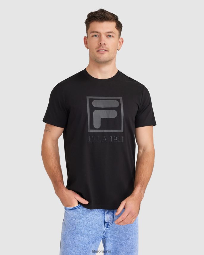 tricou sahand negru pentru bărbați fila LTP2R62406 negru FILA