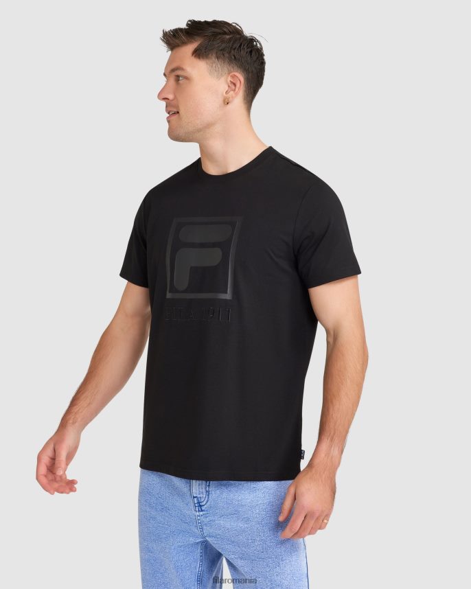 tricou sahand negru pentru bărbați fila LTP2R62406 negru FILA