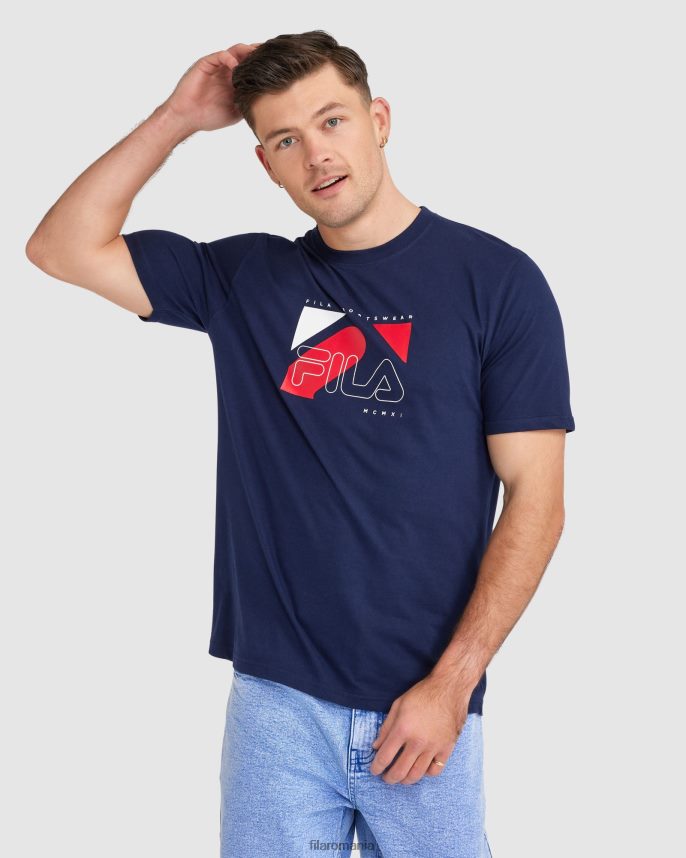 tricou shaw pentru bărbați fila bleumarin LTP2R62321 marina FILA