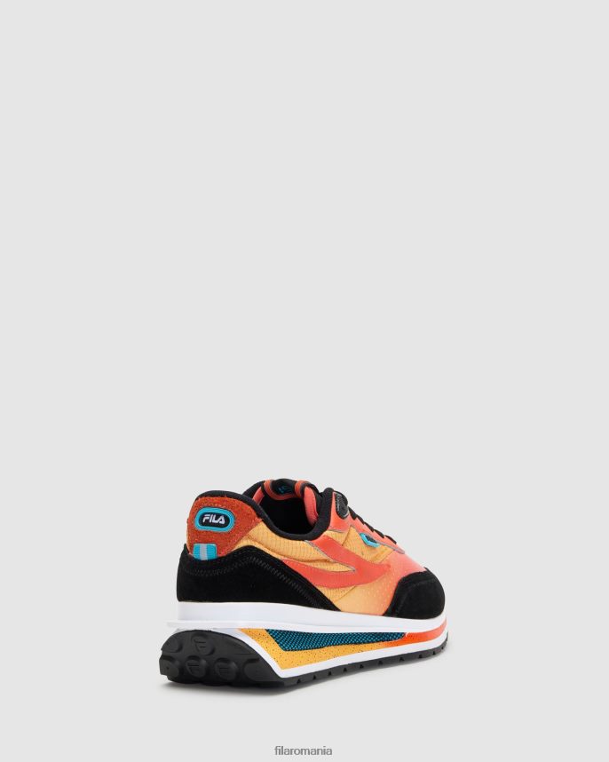 fila renno premium pentru bărbați negru/mandarinred/ambyel LTP2R62700 negru/roșu mandarin/ambiel FILA