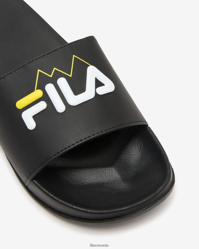 fila unisex seceda slide negru/galben fila LTP2R62693 galben închis FILA