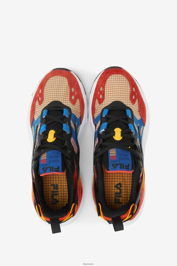 șofran/albastru/roșu mandarin fila ray tracer evo bărbați LTP2R669 șofran/albastru/roșu mandarin FILA