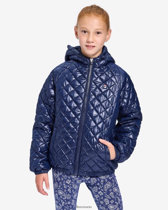 new navy girl's natasha puffa fila LTP2R63156 marina noua FILA