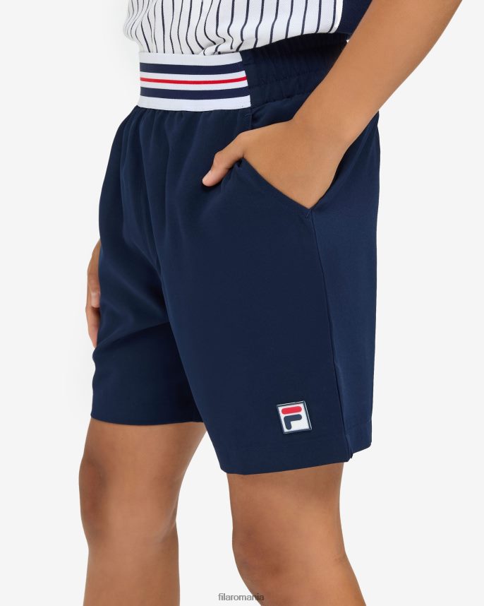 noua navy fila clay short LTP2R63165 marina noua FILA