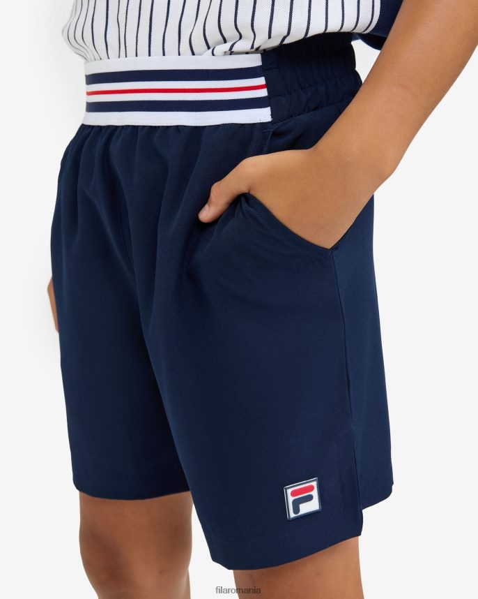 noua navy fila clay short LTP2R63165 marina noua FILA