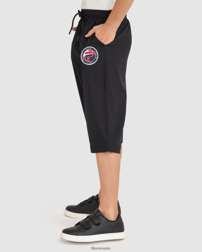 pantaloni ryan 3/4 pentru băiat negru LTP2R63090 negru FILA