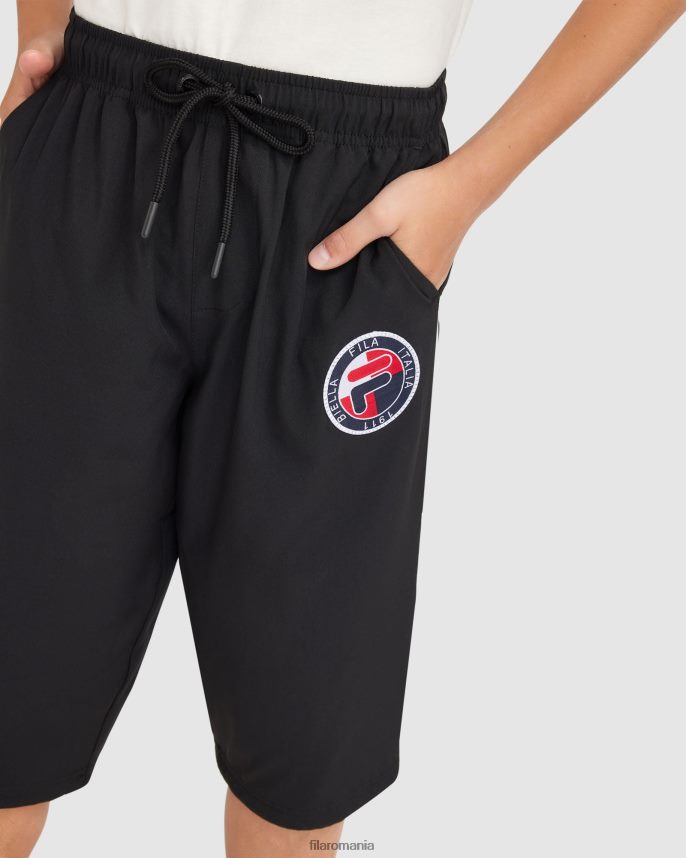 pantaloni ryan 3/4 pentru băiat negru LTP2R63090 negru FILA