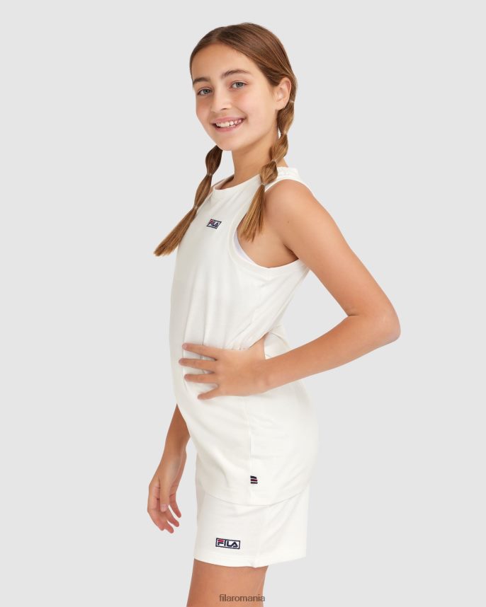 tank parker pentru copii fila alba LTP2R63071 alb FILA