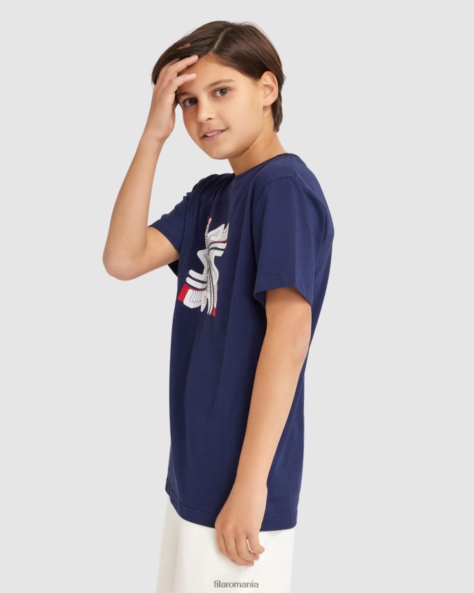 boy's ryan tee new fila bleumarin LTP2R63077 marina noua FILA