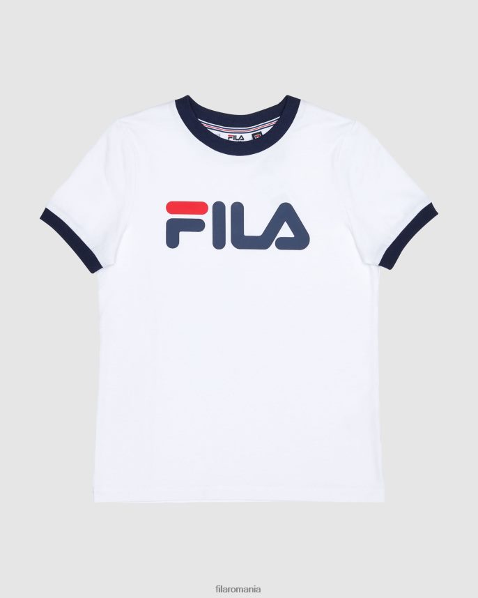 tricou clasic alb pentru fete fila LTP2R63132 alb FILA