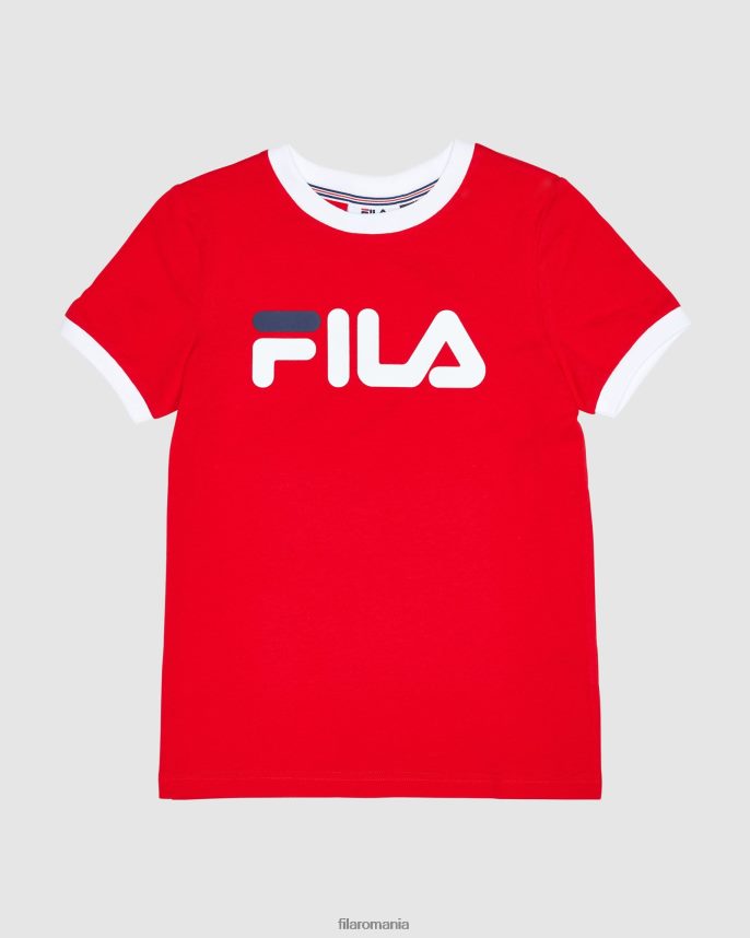 tricou clasic pentru fete, fila rosie LTP2R63131 roșu FILA