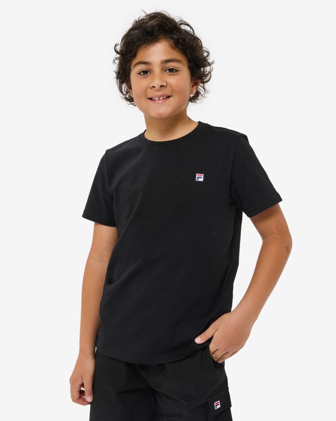 tricou cu insignă fila pentru copii, negru LTP2R63157 negru FILA