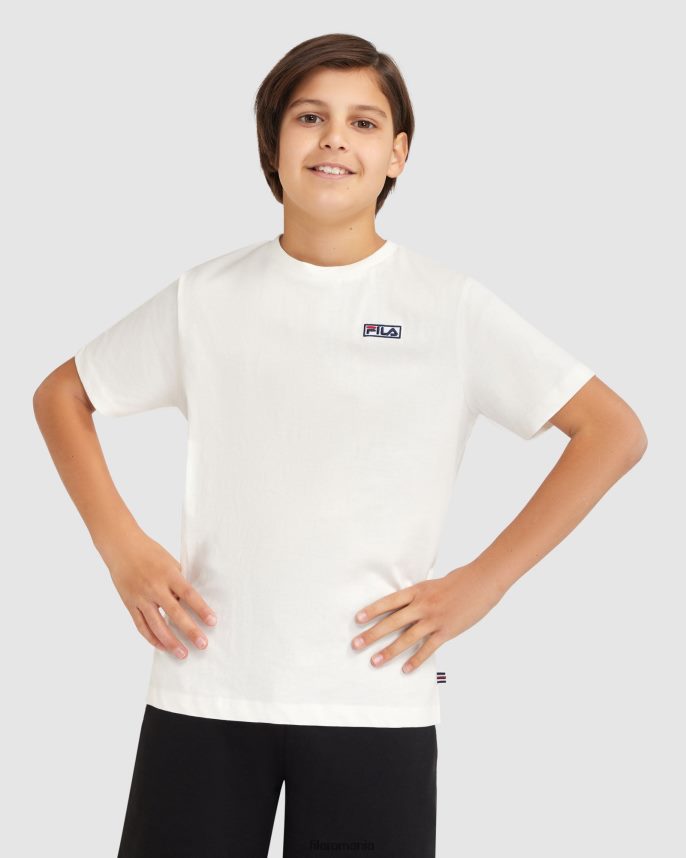 tricou fila parker pentru copii alb LTP2R63085 alb FILA