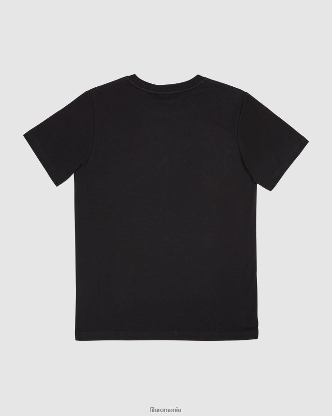 tricou negru clasic pentru copii fila LTP2R63114 negru FILA