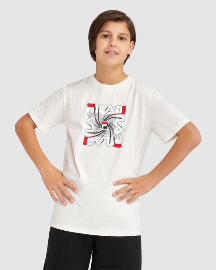 white boy's ryan tee fila LTP2R63078 alb FILA