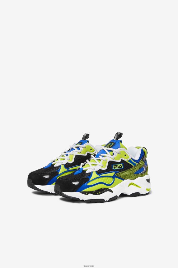 alb/negru/lime punch fila little kids' ray tracer apex LTP2R62277 punch alb/negru/lime FILA