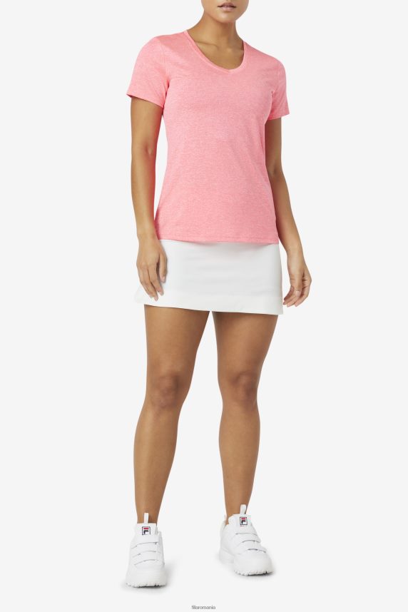 diva roz heather fila pickleball mătăsos cu decolteu în V LTP2R62031 diva roz erica FILA