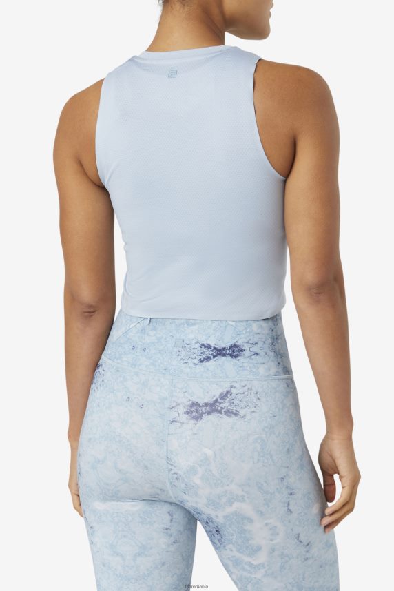 uplift athletic crop top blue fog/black fila LTP2R61925 ceață albastră/neagră FILA
