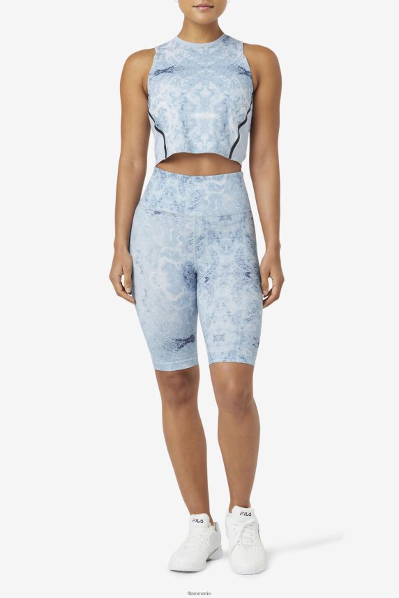 uplift athletic crop top blue fog/black fila LTP2R61925 ceață albastră/neagră FILA