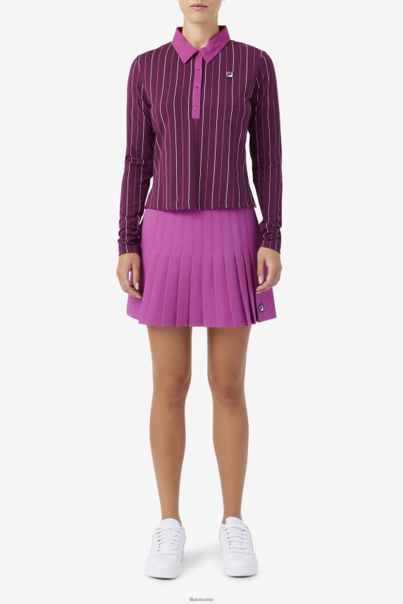 amy fusta plisata fila rouge LTP2R61748 roșu FILA