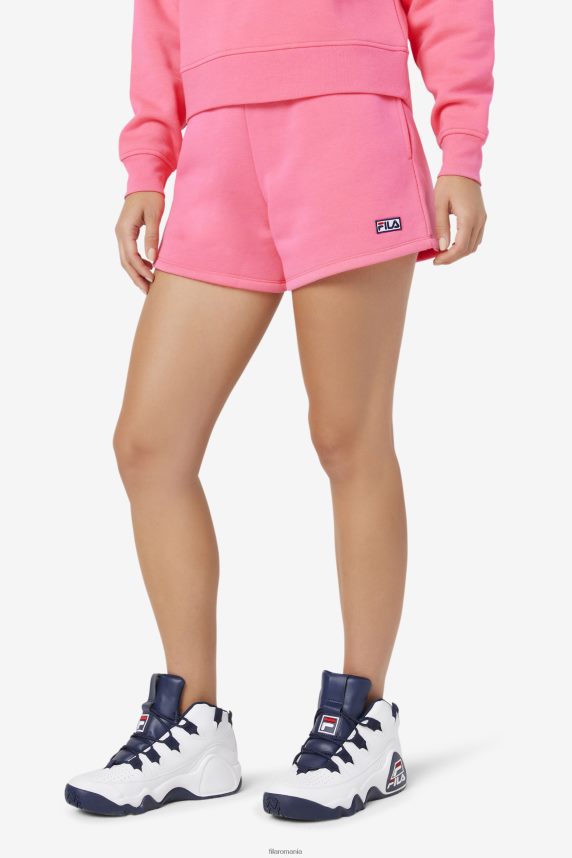 fila diara high rise short pink LTP2R61687 roz FILA