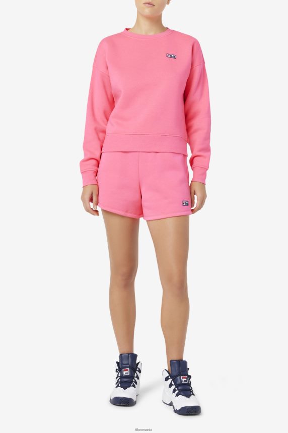fila diara high rise short pink LTP2R61687 roz FILA