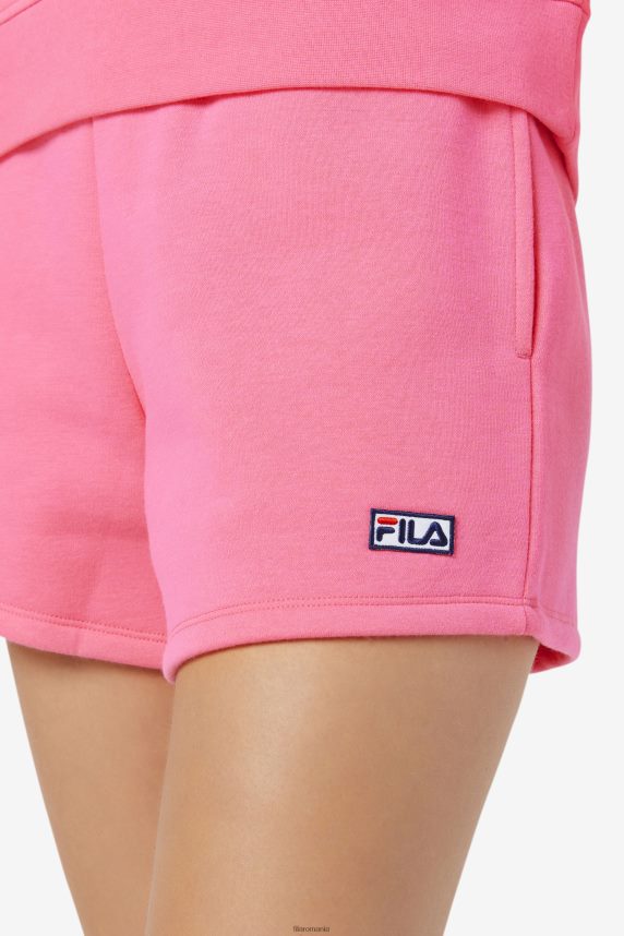 fila diara high rise short pink LTP2R61687 roz FILA