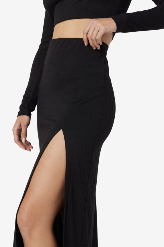 fustă midi fila londyn neagră LTP2R61753 negru FILA