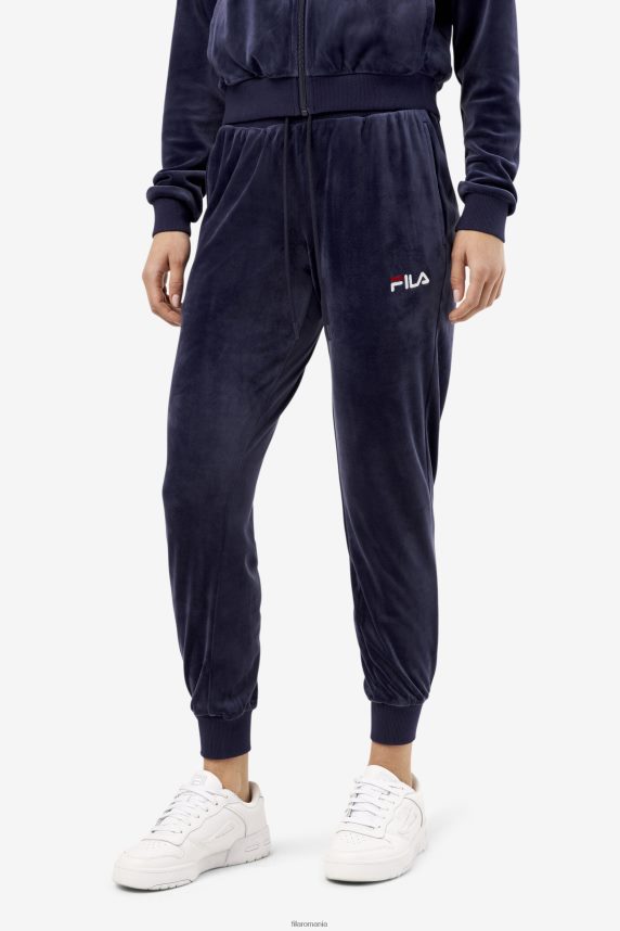 navy zura velur jogger fila LTP2R61584 marina FILA