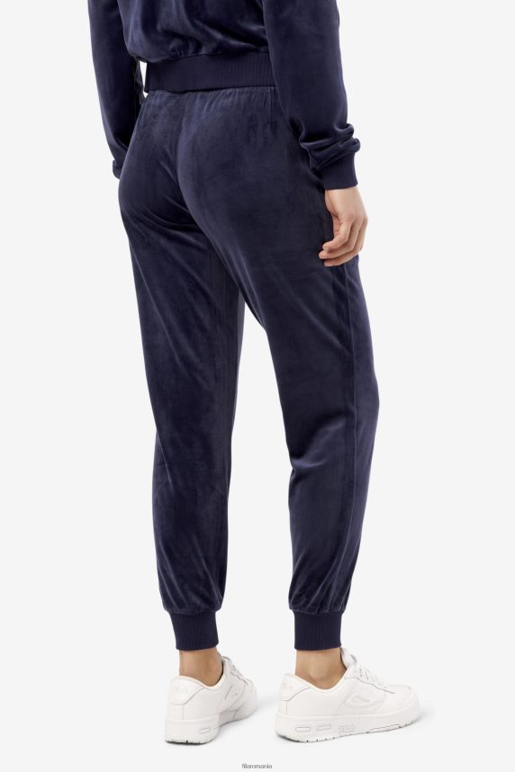 navy zura velur jogger fila LTP2R61584 marina FILA