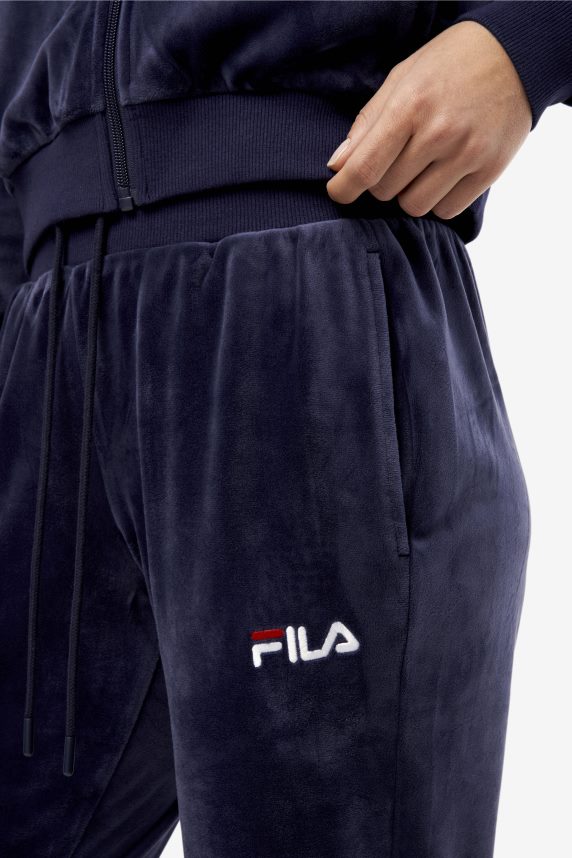navy zura velur jogger fila LTP2R61584 marina FILA