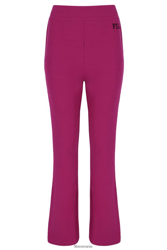 pantalon evazat cu coaste groase pentru femei fila luna LTP2R63397FILA