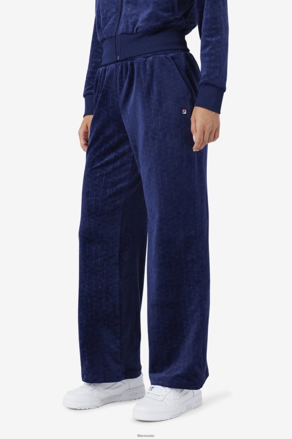 pantaloni devika din velur fila navy LTP2R61598 marina FILA